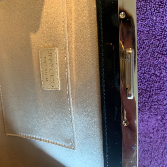 Jimmy Choo Tan/Black Lace Clutch Bag - Picture 6 of 8